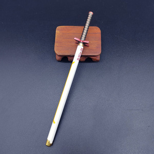 Pluma de Carbono con Espada de Demon Slayer de Kanroji <span class=keywords><strong>Mitsuri</strong></span>, <span class=keywords><strong>Katana</strong></span> de Aleación, Modelo de Arma de Anime Japonés, Accesorios de Anime, Regalo para Niños - Product Image 5