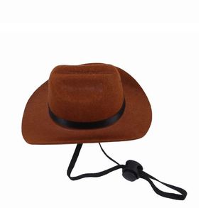 Chapéu Cowboy <span class=keywords><strong>Pet</strong></span> para Cães e Gatos-Chapéu Estilo Ocidental para Animais - Product Image 5