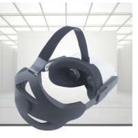 Sangle de protection pour casque VR, modèle amélioré, confortable et respirante, avec connecteur réglable et remplaçable pour Quest 2