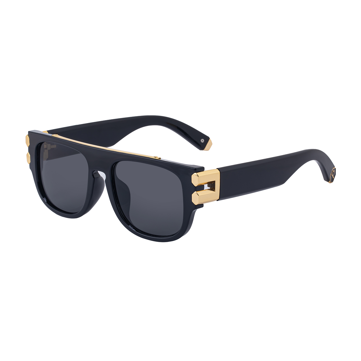 C1 Cadre Noir Gris Or