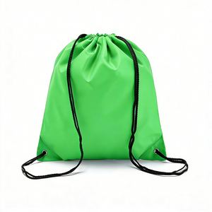Custom Logo Print Waterproof Durable Polyester <b>Bags</b> Sports Shoe Gym Sack Drawstring Backpack for Travel Sport - Product Image 2