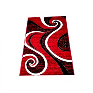 Tapis turcs modernes en coton jacquard tissé à la machine Adiva, rectangulaires, de haute qualité, à poils moyens, résistants aux taches, abstraits - Product Image 1