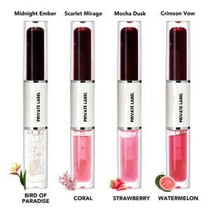 Set de Tinte Labial y Aceite Labial de Doble Punta, 4 Colores, Efecto Peel-off, Larga Duración, Anti-Manchas, No Transfiere, Marca Privada MLM, Maquillaje Labial Personalizado OEM - Product Image 4