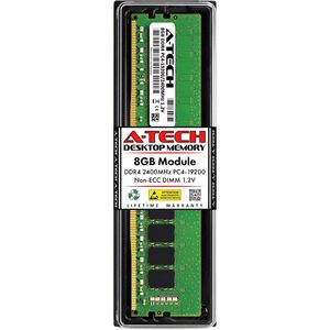แรม A-Tech 8GB DDR4 2400MHz PC4-19200 Non-ECC สำหรับเดสก์ท็อป - Product Image 1