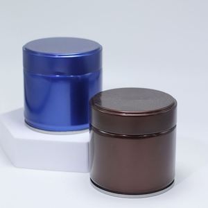 Customized 73*73mm Sealed Airtight 80g Matcha Coffee and <b>Tea</b> 30g Mini Packaging With Inner Plugs and Lids <b>Tin</b> Metal Round Cans - Product Image 4