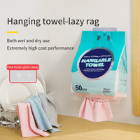 Lot de 50 lingettes microfibres réutilisables pour nettoyage humide et sec, avec bords thermosoudés, non pelucheuses, pour distributeur suspendu