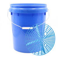 Seau de lavage de voiture en plastique personnalisé Outil d'entretien détaillé de voiture Seau de rangement pour garage de lavage de voiture avec couvercle