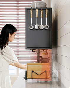 ダブルレイヤー防塵シンクキャビネットキッチン用多機能収納ボックスドレンラック付き長方形カウンタートップ収納ビン - Product Image 5