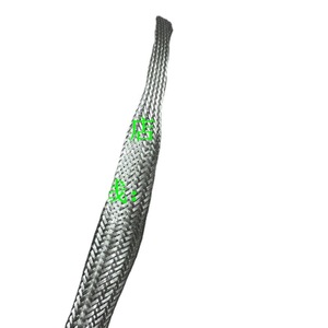 Malla de blindaje trenzada de cobre estañado de 2 mm x 28 mm, tira conductora metálica para gestión de cables - Product Image 2