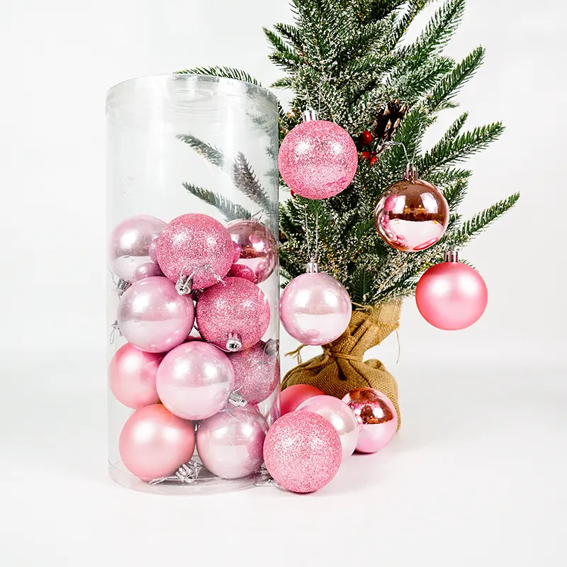 Kerstboom Decoratie Grote Ballen Mat Glanzend Rood Groen Wit Grote Outdoor Kerstboom Ornamenten