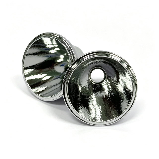 Custom Aluminum Alloy LED Reflector High Reflectivity Precision CNC Machined Parabolic Reflector for Flashlights