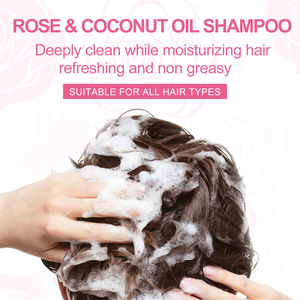 RUOALL 200ml Rose Coconut Oil <strong>Shampoo</strong> - Product Image 4