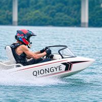 Mini kart électrique 72V 45 km/h haute vitesse, bateau de loisirs pour le surf aquatique, fabriqué en EPP, 4 cylindres 1400 cm³, 2 places