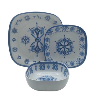 Veweet — <span class=keywords><strong>service</strong></span> de table carré en mélamine pour 4 <span class=keywords><strong>personnes</strong></span>, <span class=keywords><strong>12</strong></span> pièces, <span class=keywords><strong>vaisselle</strong></span>, <span class=keywords><strong>service</strong></span> OEM - Product Image 4