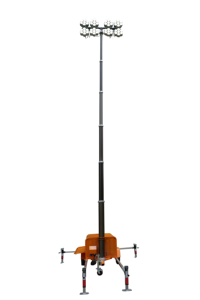 Di Động Ánh Sáng Tháp LED Thủy Lực 6M 9M 12M Máy Phát Điện Diesel Xách Tay LED Tháp Ánh Sáng 5000W 6000W - Product Image 3