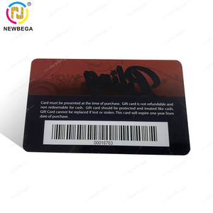 บัตรสมาชิกพีวีซี VIP ของขวัญบาร์โค้ด /qr บัตรพลาสติกที่มีการออกแบบที่กำหนดเอง - Product Image 1