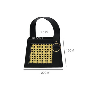 Cesta de cuero tejida estilo rústico, caja de regalo de moda, caja de embalaje para bolso de flores para el Festival del Bote del Dragón <span class=keywords><strong>Zongzi</strong></span> - Product Image 6