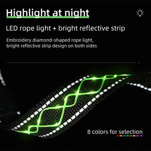 Bracelet LED à vendre, fabriqué <span class=keywords><strong>en</strong></span> corde lumineuse brodée pour les coureurs qui font du running <span class=keywords><strong>la</strong></span> <span class=keywords><strong>nuit</strong></span> - Product Image 4