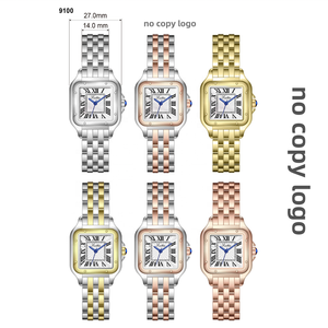 Orologio da <span class=keywords><strong>Donna</strong></span> di Lusso al Quarzo Scottie 9100 Nuovo Design Elegante e di Tendenza Impermeabile con Cinturino Quadrato in Acciaio Inossidabile <span class=keywords><strong>Oro</strong></span> <span class=keywords><strong>Giallo</strong></span> - Product Image 6