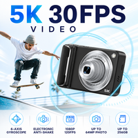 6x Optik Zoom Video OEM Kamera 5K 64MP Otomatik Odaklama CMOS Ekran Hafif, Portreler, Tatiller, Öğrenciler ve Günlük Çekimler için