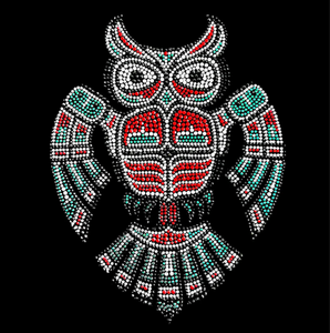 Lámina de Diamantes de Imitación de Buena Calidad, Diseño Listo para Usar, Transferencia por Calor, Calcomanía de Alas de Ángel Arcoíris - Product Image 2