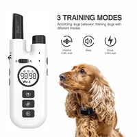Collier électronique intelligent rechargeable étanche IPX7 en TPU pour dressage de chien, télécommandé, anti-aboiement, avec son de chasse