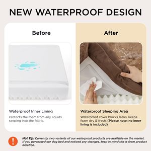 Coussin orthopédique personnalisé en mousse à mémoire de forme marron avec flanelle, pour chien, animal de compagnie, siège, canapé, lit de voyage, tapis de camping, extérieur - Product Image 4