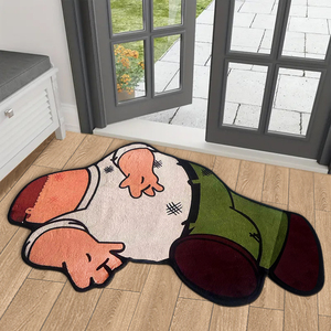Nhung Và Flannel In Sneaker Hình Thảm Gấu Tùy Chỉnh Phim Hoạt Hình Thảm Thảm Không Thường Xuyên Khu Vực Thảm Morden Đô La Hình Thảm - Product Image 3