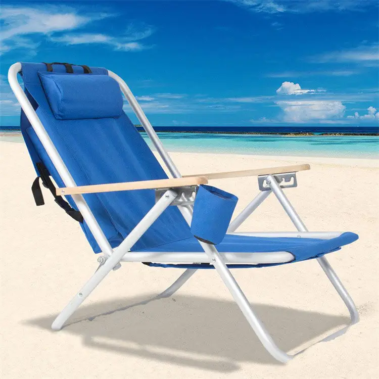 Sedia da spiaggia pieghevole per esterni sedia da pesca con zaino pieghevole portatile sedia da Picnic da campeggio