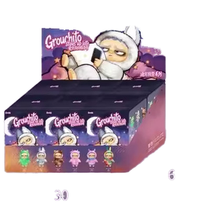 GROUCHITO Serie Night Owl Blind Box Peluche Originale al 100% All-Night Alarm Mystery Box Set Completo 6 Pezzi Ornamento da Scrivania VLT - Product Image 1
