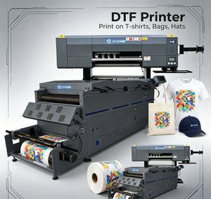 <span class=keywords><strong>Prix</strong></span> d'usine, imprimante DTF 60 cm avec 5 <span class=keywords><strong>t</strong></span>êtes d'impression I3200, 12 couleurs, machine de transfert thermique pour <span class=keywords><strong>t</strong></span>-shirts - Product Image 1