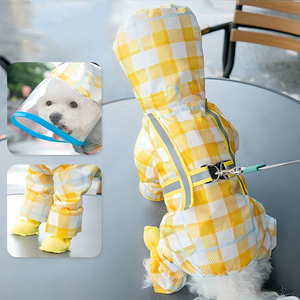 Impermeabile per Cani a Quattro Zampe, Poncho Traspirante per Animali Domestici, Abbigliamento per Cuccioli <span class=keywords><strong>di</strong></span> Taglia <span class=keywords><strong>Piccola</strong></span> e Media - Product Image 5