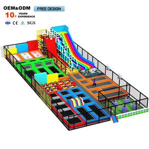 Parque de Trampolines para Niños, Parque Infantil Interior de Alta Calidad con Tobogán, Equipo de Parque de Trampolines con Tirolina, Ninja Warrior, Sky Walk - Product Image 3