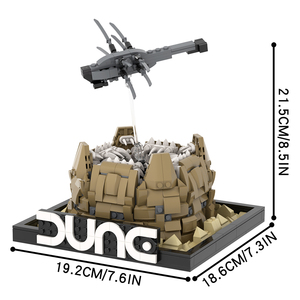 MOC1490 <span class=keywords><strong>Science</strong></span> <span class=keywords><strong>Fiction</strong></span> <span class=keywords><strong>Series</strong></span> Game Movie Sandworm Kits Garçons Cadeaux Puzzle DIY Building Block Sets Jouets éducatifs pour enfants - Product Image 2