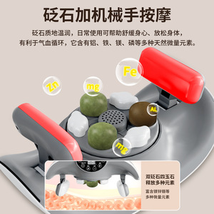 Masajeador Abdominal con Piedra Bian Calefactada, Compresa Eléctrica Caliente, Masajeador de Vientre para Uso Doméstico, Calentamiento Uterino, Masaje Abdominal Inferior - Product Image 3