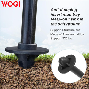 Silla Plegable para Camping Woqi, 26 Pulgadas de Altura, Marco de Aluminio, Malla Transpirable, Silla de Jardín para Picnic, Playa y Uso en Exteriores - Product Image 3