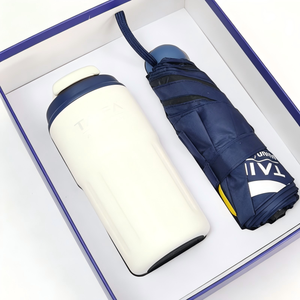 Juego de Tazas y Paraguas Aislantes de Acero Inoxidable de Lujo Personalizados con Impresión UV, Regalo Corporativo para Oficina, Personalización con Logotipo - Product Image 5