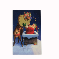 Carte postale personnalisée en papier couché, carte de remerciement, carte de Noël, impression offset, service d'impression, fabricant de cartes de vœux