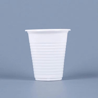 Gobelets en plastique jetables transparents et blancs en PP pour les fêtes, les restaurants, la restauration et les plats à emporter, OEM