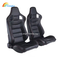 Fabricación OEM Perfil de aluminio Asiento de carreras Silla de juego Simulador Cabina Color negro Sim Rig Cabina Drive Car Race Simulator