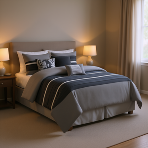 <b>Comforter</b> <b>Set</b> 7 Piece Floral Printed Woven Polyester Queen King Super King Bedroom Home Hotel Wedding - Product Image 2