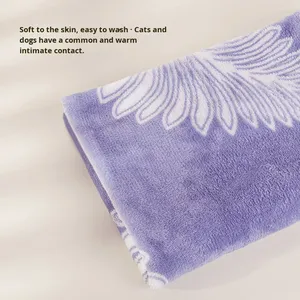 بطانية للحيوانات الأليفة للقطط والكلاب، سرير للكلاب وحصيرة نوم للخريف والشتاء من النوع القماشي - Product Image 2