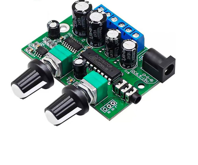 Miniature Small-sized Digital D-class 030 Module, High-fidelity 2.1-channel Three-way Bass boost 12V Audio Power Amplifier Board