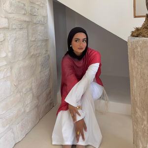 Хлопковая шаль, шали из вискозы и пашмины, модные арабские шали, хиджабы из модала с омбре-эффектом, хиджабы из модала с принтом, хиджабы из вискозы - Product Image 6