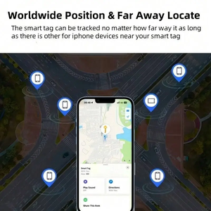 อุปกรณ์ติดตาม GPS ป้องกันการสูญหายแบบพกพา ใช้งานร่วมกับแอป Find My ของ IOS สำหรับกุญแจ สัตว์เลี้ยง กระเป๋าเดินทาง รถยนต์ และกระเป๋าเงิน - Product Image 3