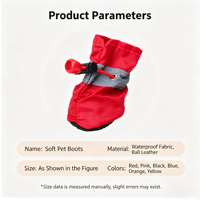 Bottes de pluie imperméables de luxe pour chiens, pour l'hiver, avec coussinets adhésifs pour petites pattes, protection des pattes, chaussures de créateur