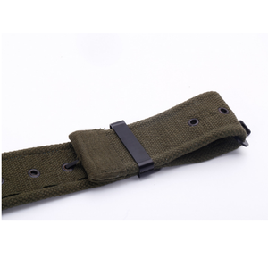 DFB0119 Customized OD 2.5 Inches Width 125cm Tactical Canvas Belts with Breathable Eye Rings Polycotton with <b>Quick</b> Hook <b>Link</b> - Product Image 6