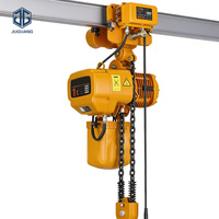 Palans électriques professionnels triphasés 380V 3 tonnes avec télécommande sans fil, protection contre les surcharges, crochet fixe, palan à chaîne électrique