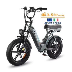 Bicicletta Elettrica OUXI <span class=keywords><strong>Q8</strong></span> da 20 Pollici con Telaio Ribassato, 48V 250W-1000W, Pneumatici Larghi, Freno Idraulico, E-Bike per Pendolari Urbani - Magazzino UE - Product Image 2