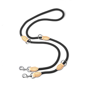 สายจูงสุนัขแบบสองหัว สายจูงสัตว์เลี้ยงแบบปรับได้ สุนัขขนาดกลางและขนาดเล็ก - Product Image 3